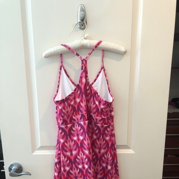 TEHAMA Athletic Dress Medium Pink Watercolor Print - Picture 6 of 16